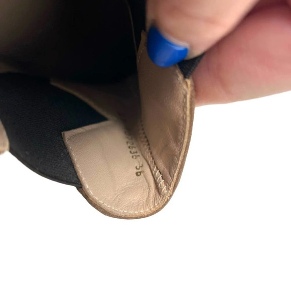 LODI Brown Suede Star Heeled Chelsea Boots Size 36 US 6-6.5‎ - Picture 9 of 10